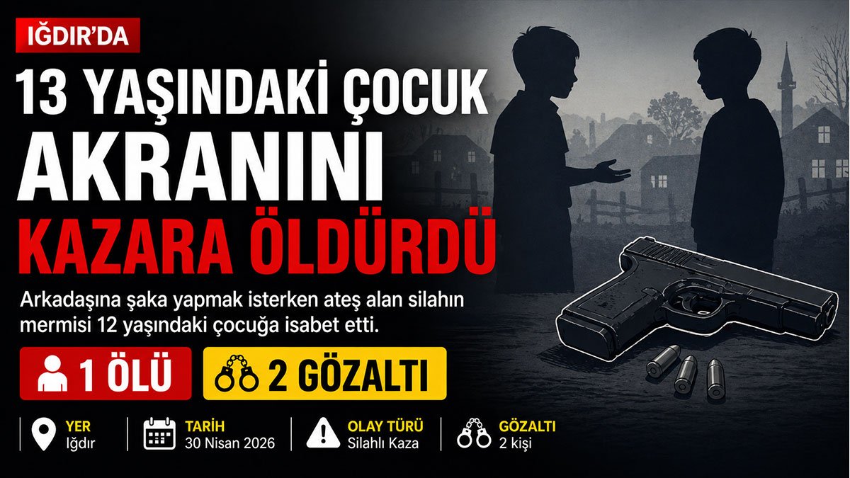 Iğdır'da Silahla Şaka Acıyla Bitti, 12 Yaşındaki Çocuk Hayatını Kaybetti