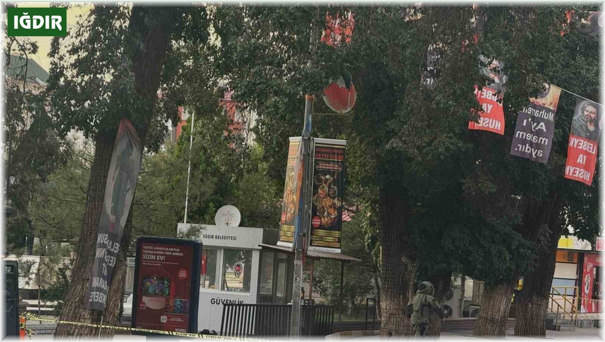 Iğdır'da şüpheli çantalar fünye ile patlatıldı