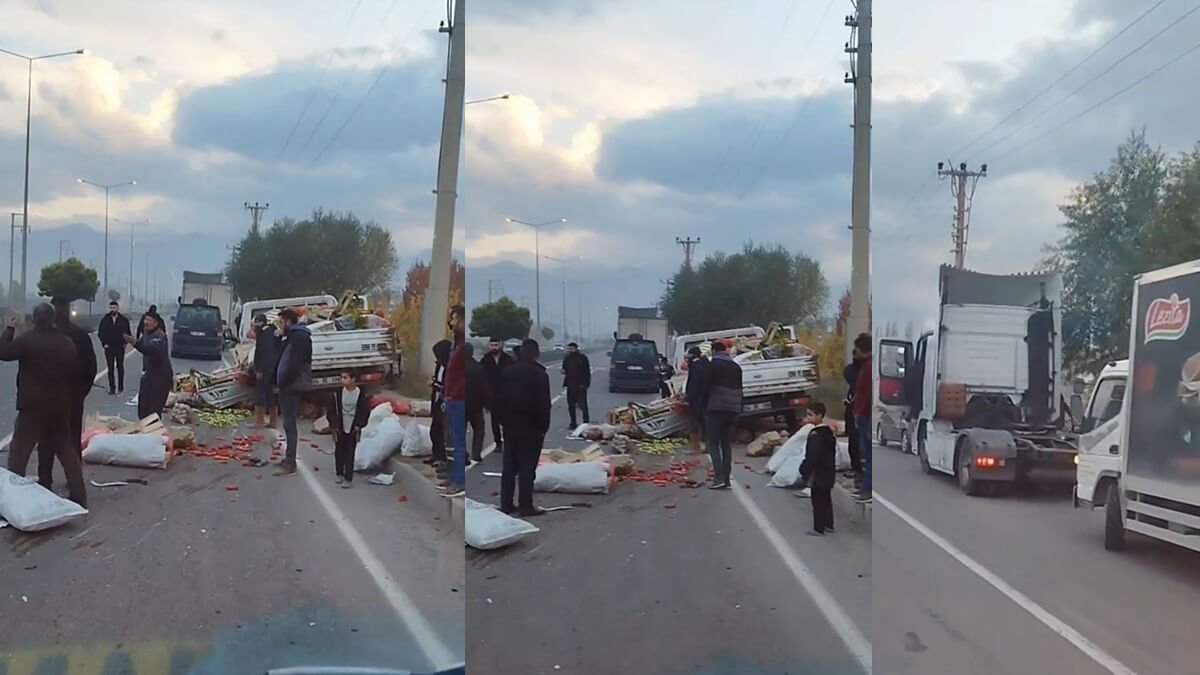 Iğdır'da tır sebze yüklü kamyonete çarptı