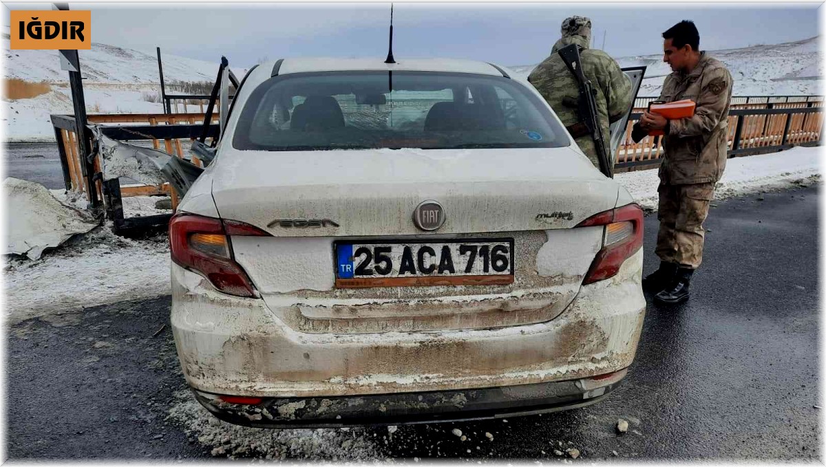 Iğdır'da trafik kazası: 1 yaralı