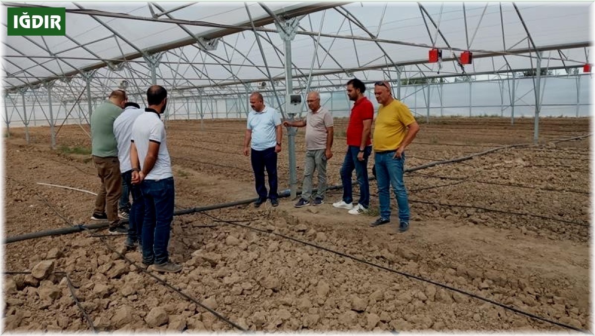 Iğdır'da yapımı devam eden seralarda sona gelindi