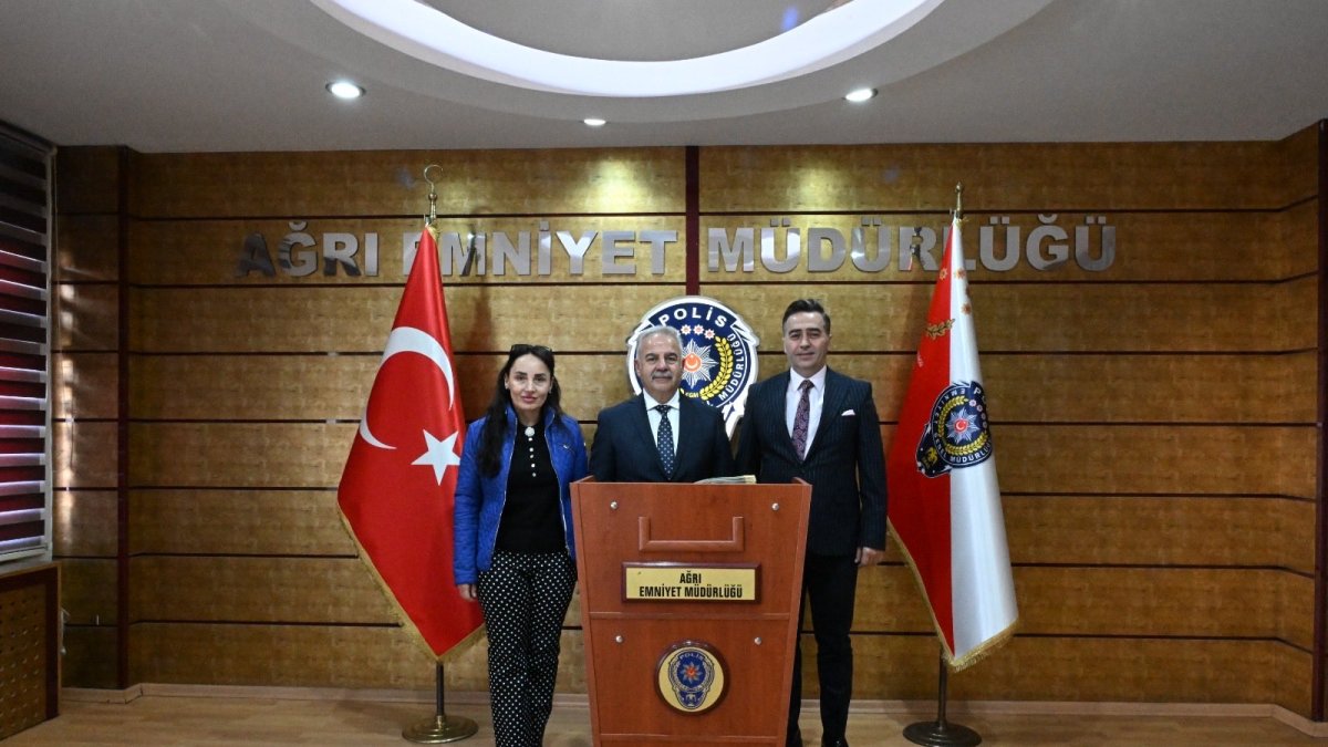 Iğdır İl Emniyet Müdürü Turgay’dan Ağrı Emniyet Müdürü Önder’e ziyaret