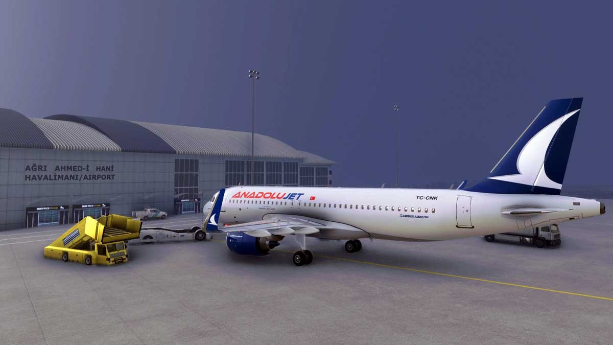 Iğdır ile Ağrı'da uçak seferlerine kar ve sis engeli