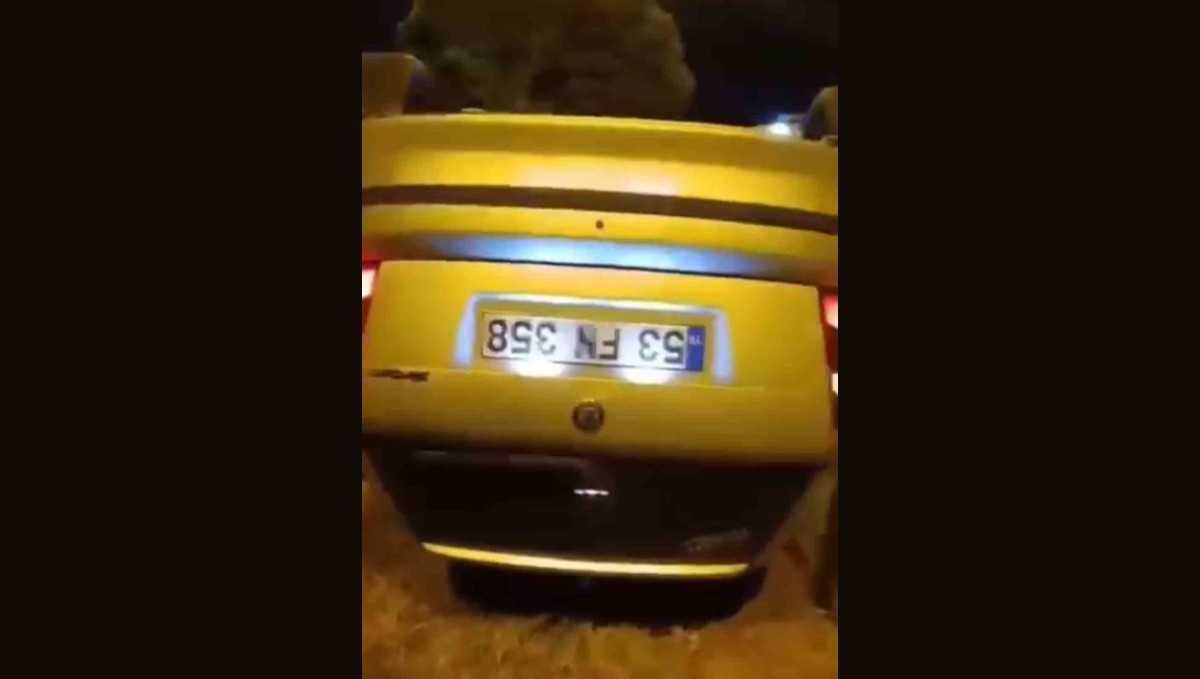 Iğdır-Tuzluca yolunda kaza: Otomobil ters döndü, 1 kişi yaralandı