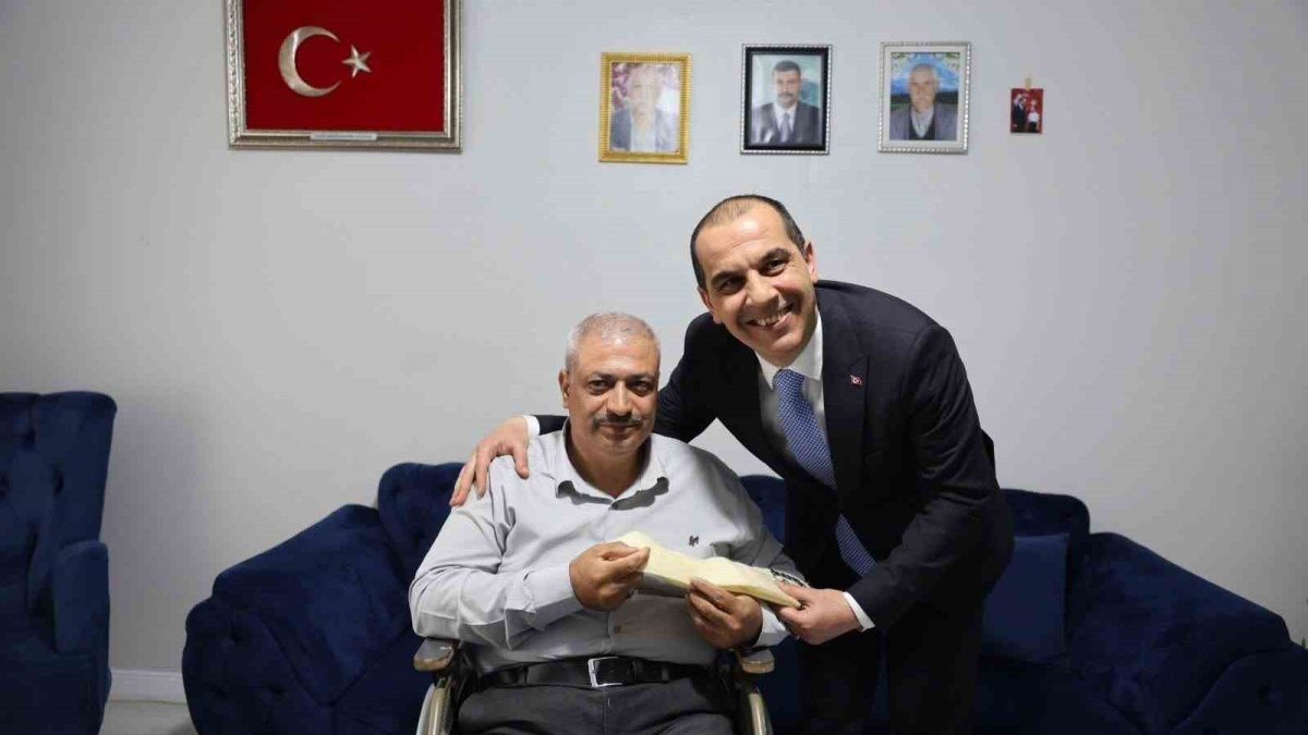 Iğdır Valisi Taşolar’dan gazi Engenç’e bayram ziyareti