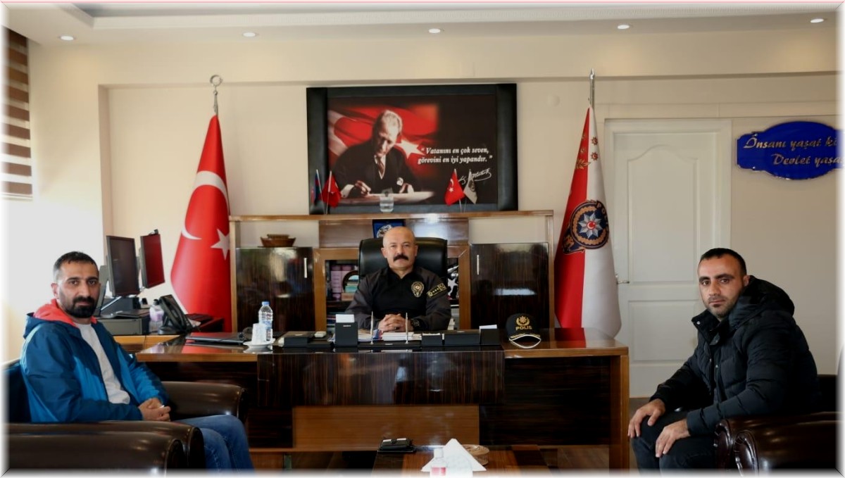 İHA'dan Iğdır Emniyet Müdürü Yonca'ya ziyaret