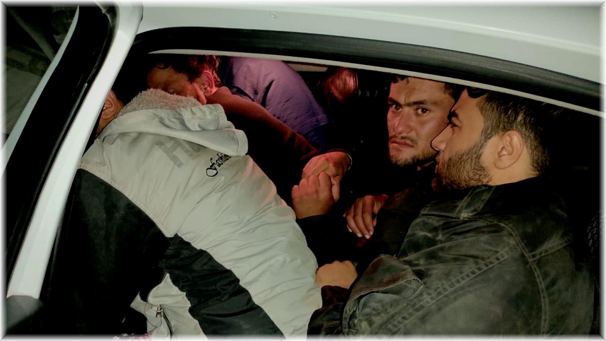 İki otomobilde 29 düzensiz göçmen yakalandı