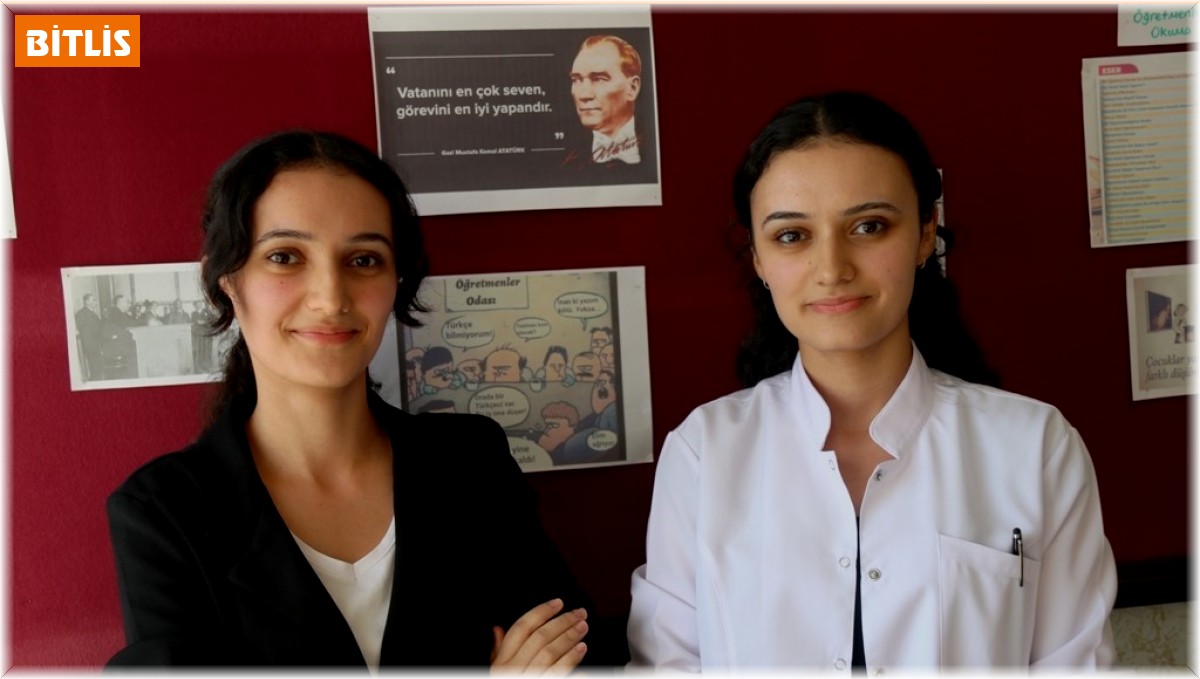 İkiz kız kardeşler Bitlis'e matematik öğretmeni olarak atandı