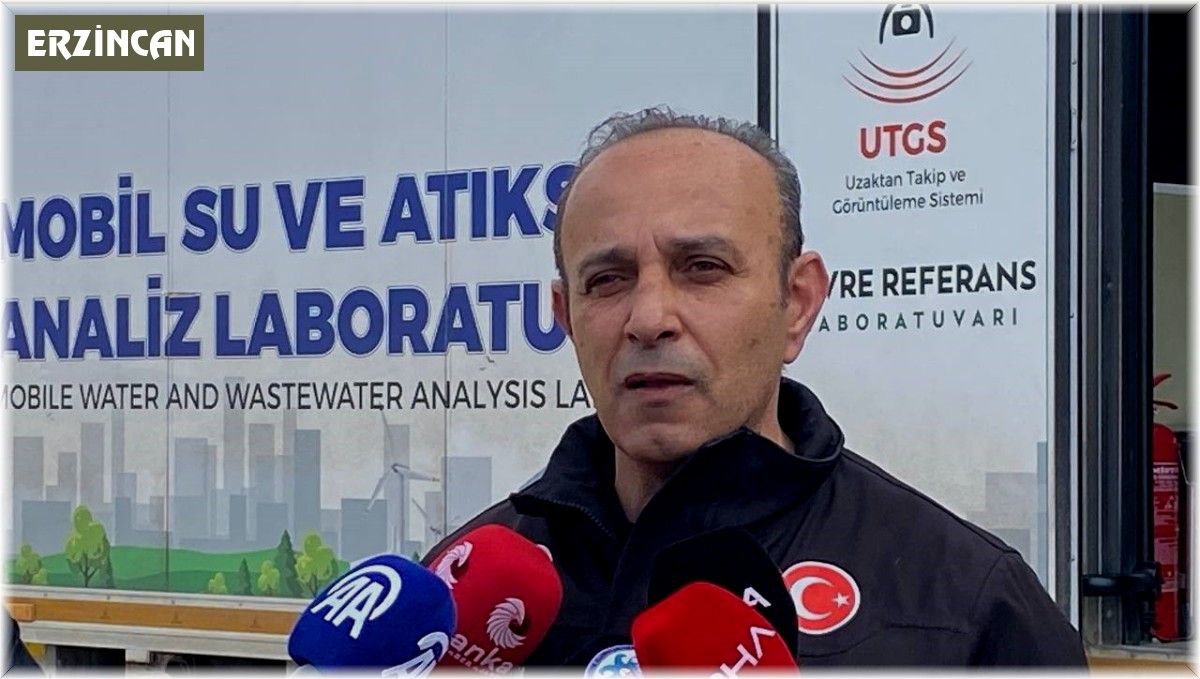 İliç'te toprak kaymasının olduğu alanda Mobil Su ve Atık Su Analiz Laboratuvarı ile anlık analizler yapılıyor