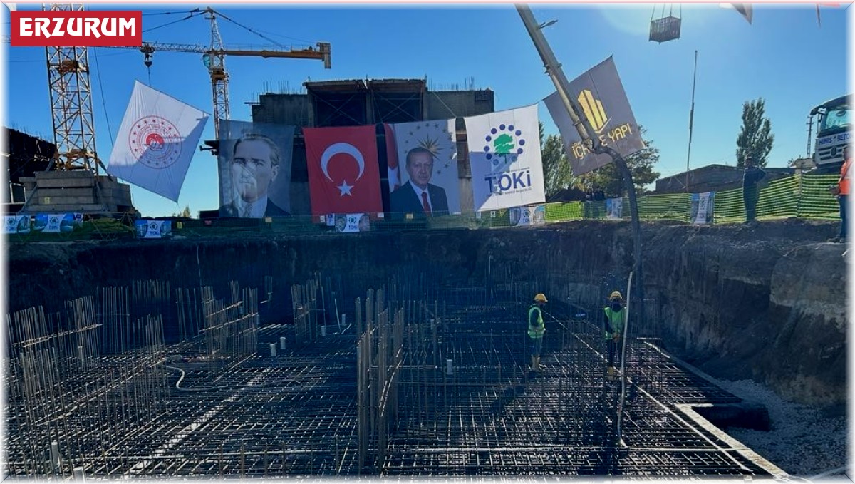 'İlk Evim İlk İş Yerim' projesi çerçevesinde Erzurum'da ilk temel atıldı