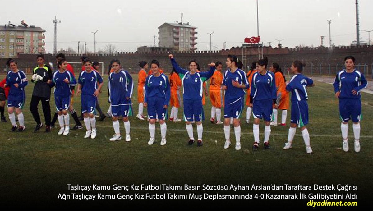 İlk Galibiyet 4-0'la Geldi: Taşlıçay Kız Futbol Takımının Hedefi Şampiyonluk