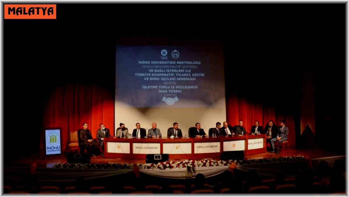 İnönü Üniversitesi'nde toplu iş sözleşmesi imzalandı