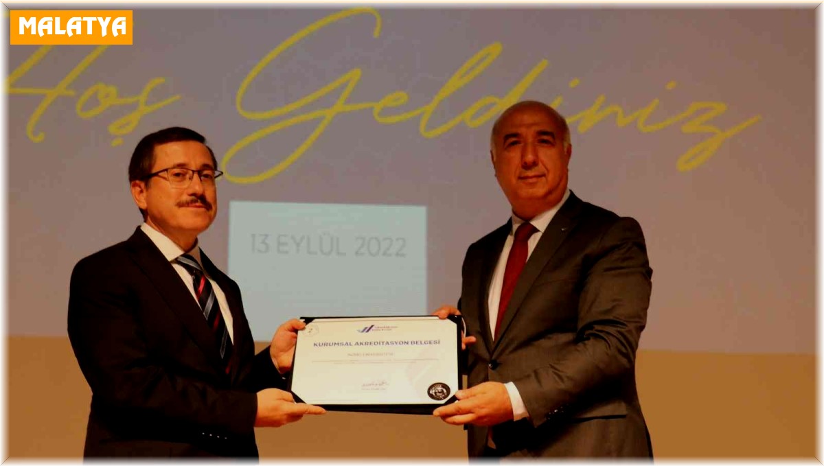 İnönü Üniversitesi'ne Akreditasyon Belgesi
