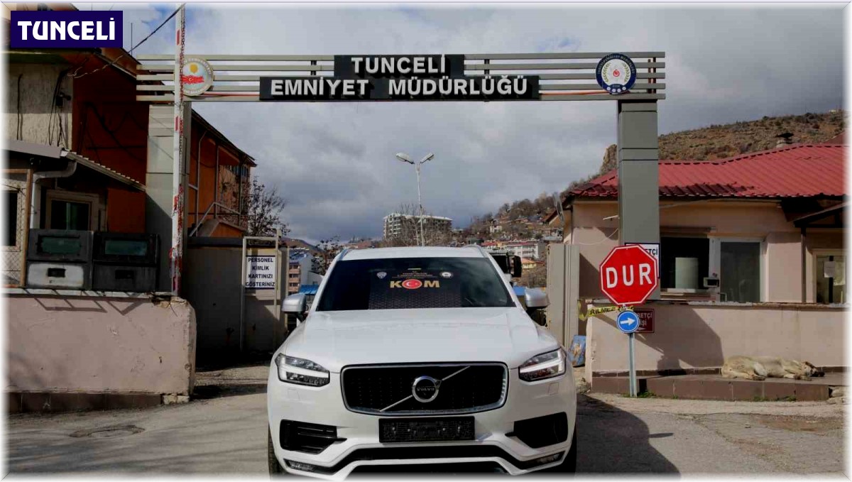 Interpol Europol Dairesi Başkanlığınca aranan araç Tunceli'de bulundu