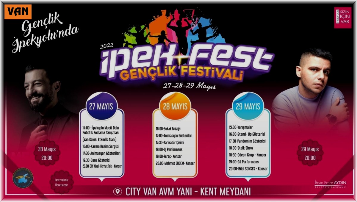 İpekfest Gençlik Festivali için geri sayım başladı