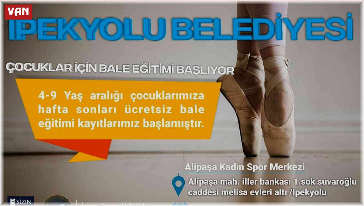 İpekyolu Belediyesi'nden ücretsiz bale kursu