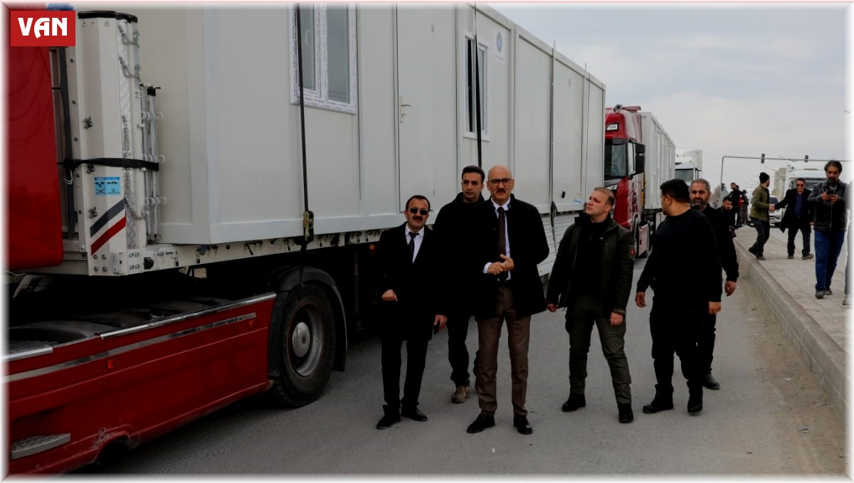 İpekyolu Belediyesinden deprem bölgesine konteyner desteği