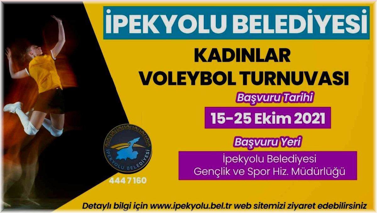 İpekyolu Belediyesinden kadınlar için voleybol turnuvası