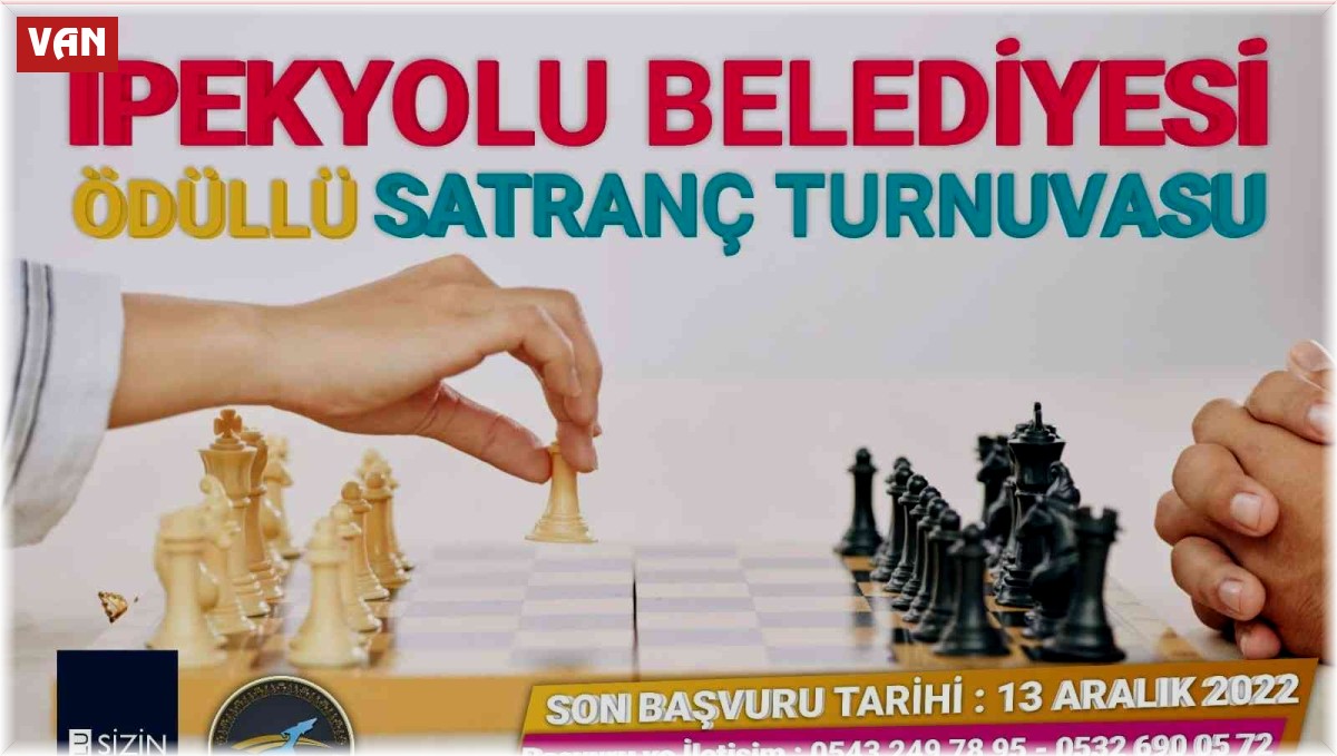 İpekyolu Belediyesinden ödüllü satranç turnuvası