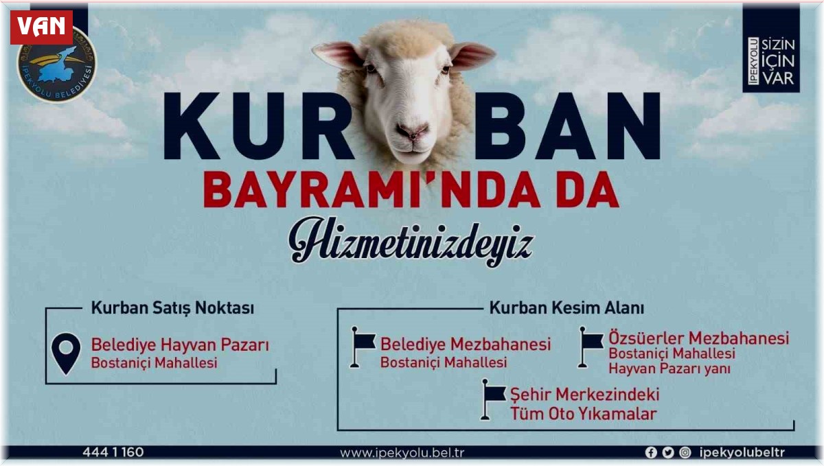 İpekyolu'nda kurban satış ve kesim yerleri belirlendi