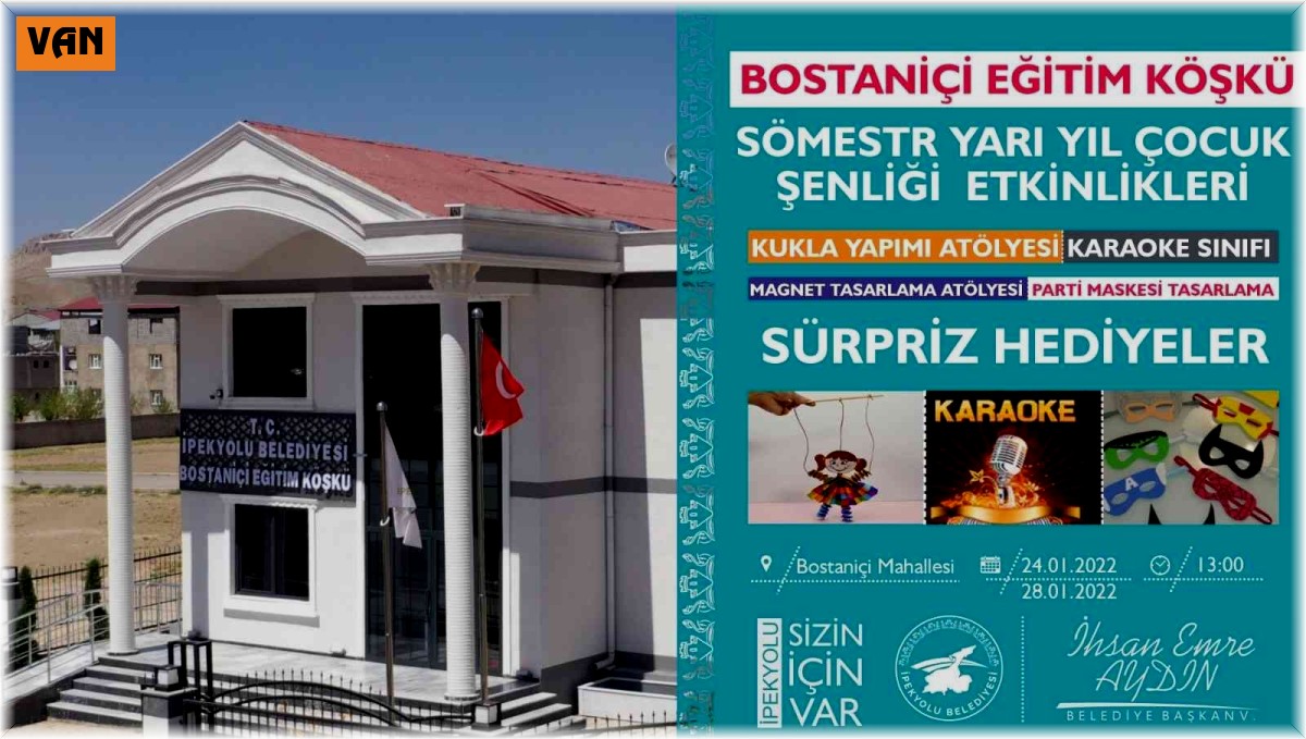 İpekyolu'nda yarıyıl şenlikleri başlıyor