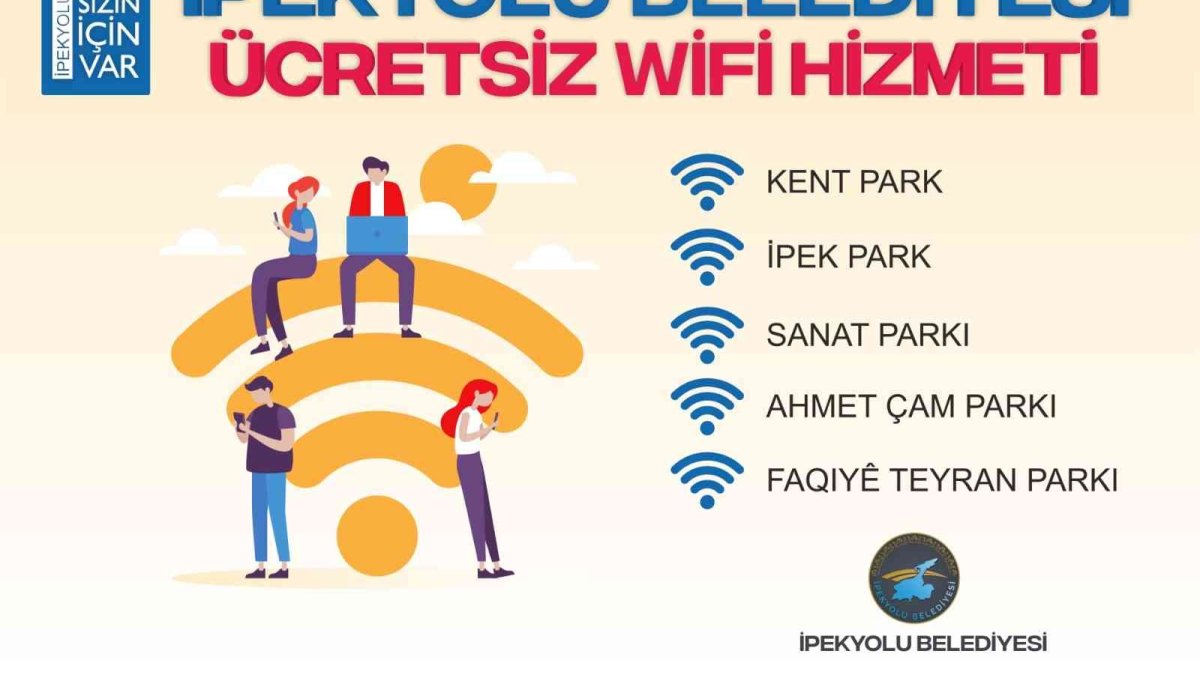 İpekyolu'ndaki parklarda ücretsiz internet dönemi