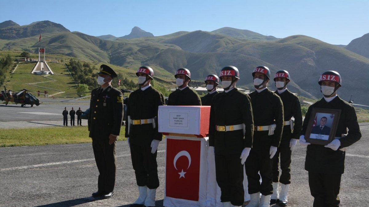 Irak şehidi, Hakkari'de yapılan törenle memleketine uğurlandı