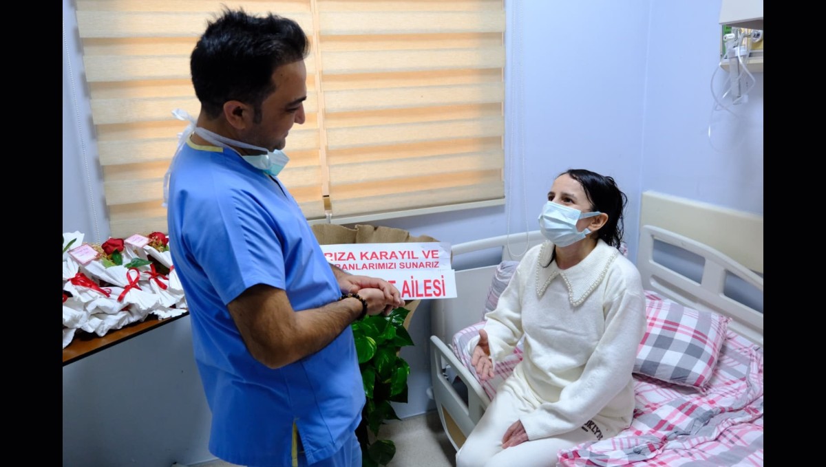 Irak'ta tüp patlamasında yaralanan kadın Van'da hayata tutundu