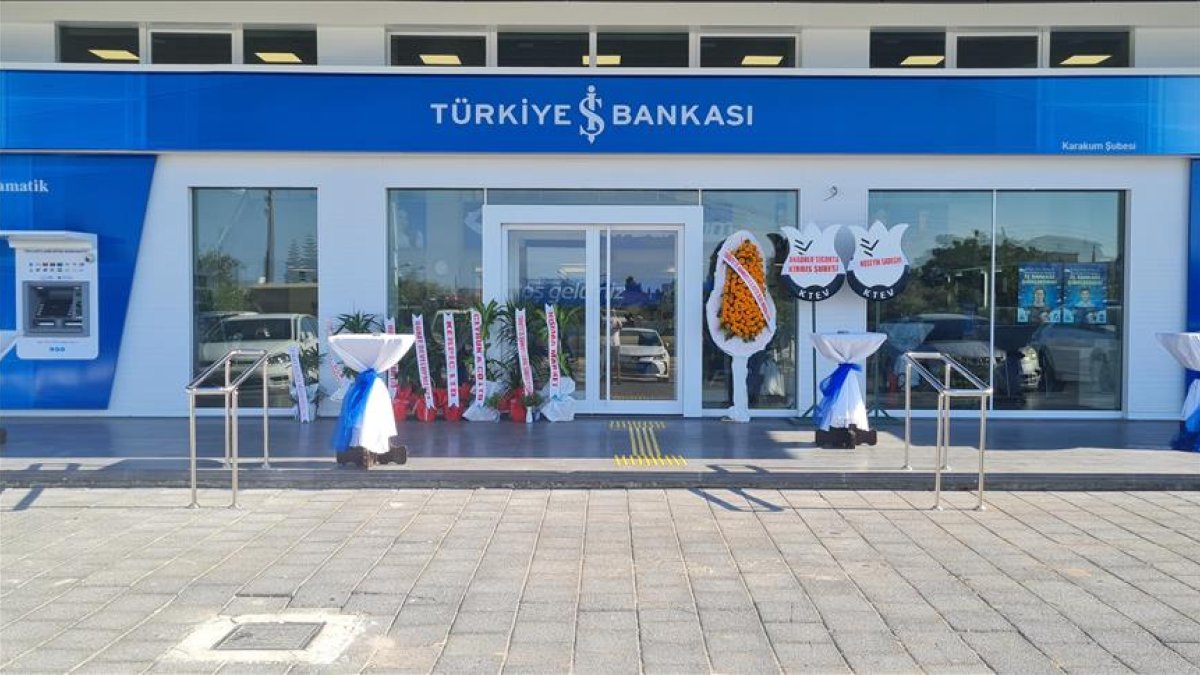 İş Bankası KKTC'nin Karakum Şubesi açıldı