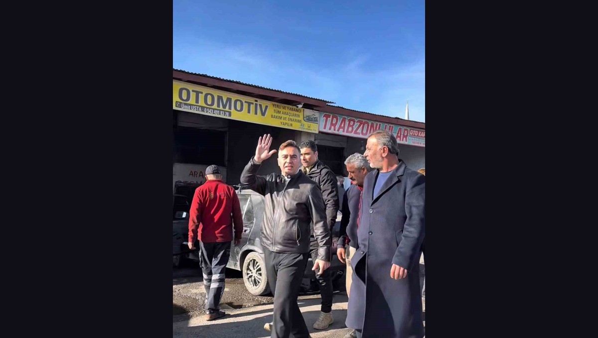 İş Yerlerini Tek Tek Gezdi: Göksel Önder Ağrı Sanayi Esnafının Taleplerini Dinledi