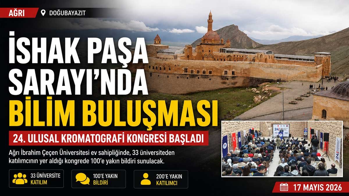 İshak Paşa Sarayı'nda bilim buluşması: 33 üniversiteden katılımla kromatografi kongresi başladı