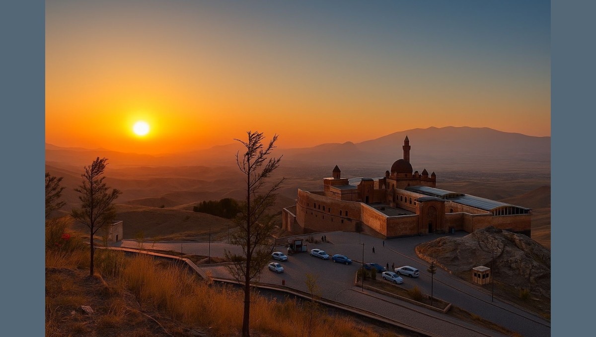 İshak Paşa Sarayı'nda gün batımı büyüledi