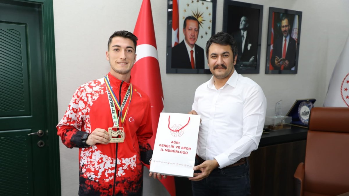 İsmail Çalgan, Balkan Şampiyonu Ali Demir’i Tebrik Etti