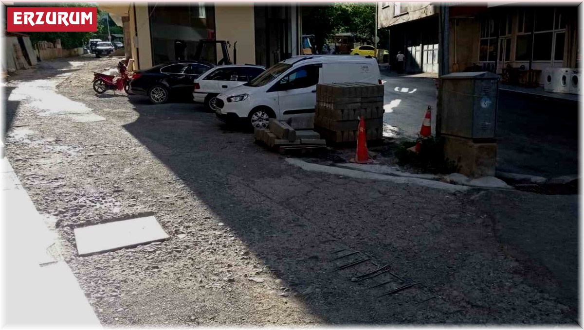 İspir'de yollar köstebek yuvasına döndü