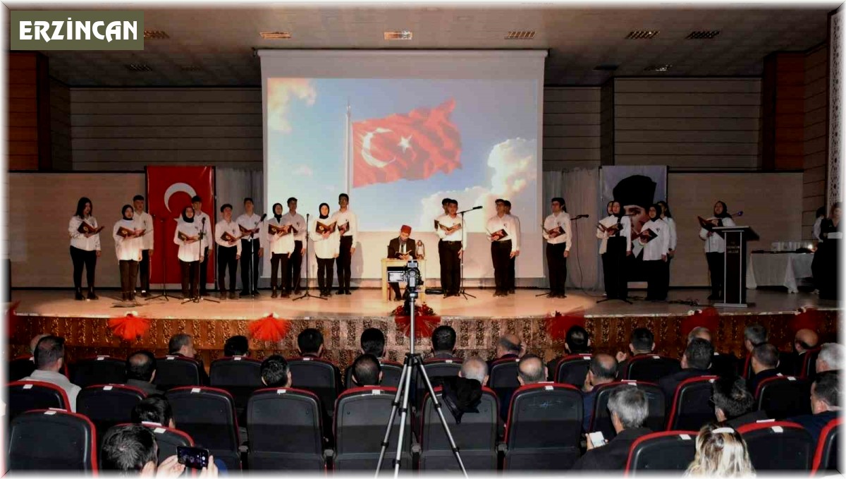 İstiklal Marşı'nın kabulü ve Mehmet Akif Ersoy'u anma günü programı düzenlendi