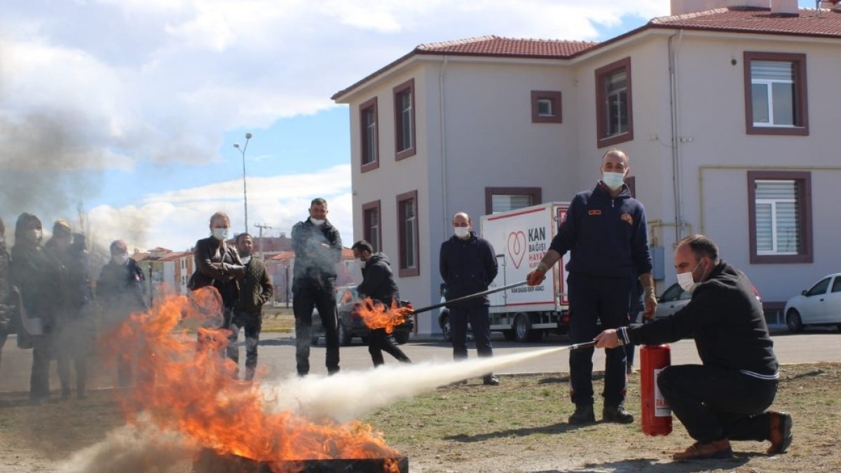 İtfaiyeden yangın güvenliği eğitimi