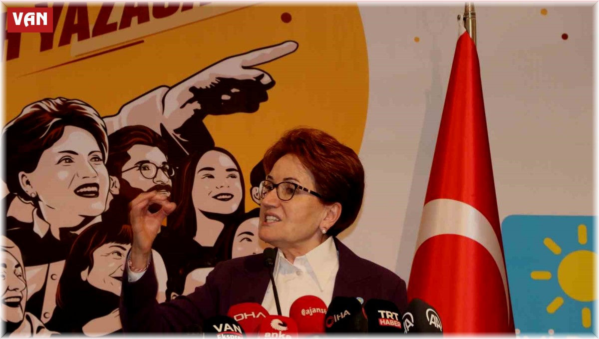 İYİ Parti Genel Başkanı Akşener: "Seçmeni velinimet görürüm"