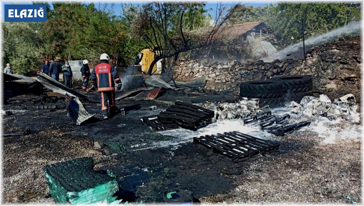 İzolasyon deposunda yangın