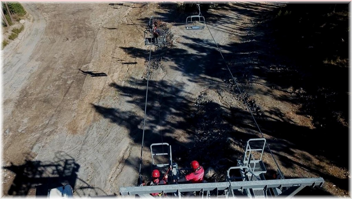 Jandarma arama kurtarma ekiplerinden kış tatbikatı