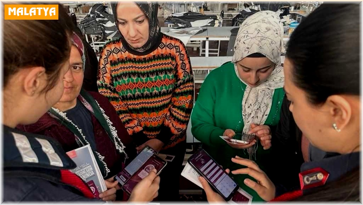 Jandarma ekipleri KADES uygulamasını tanıtmaya devam ediyor