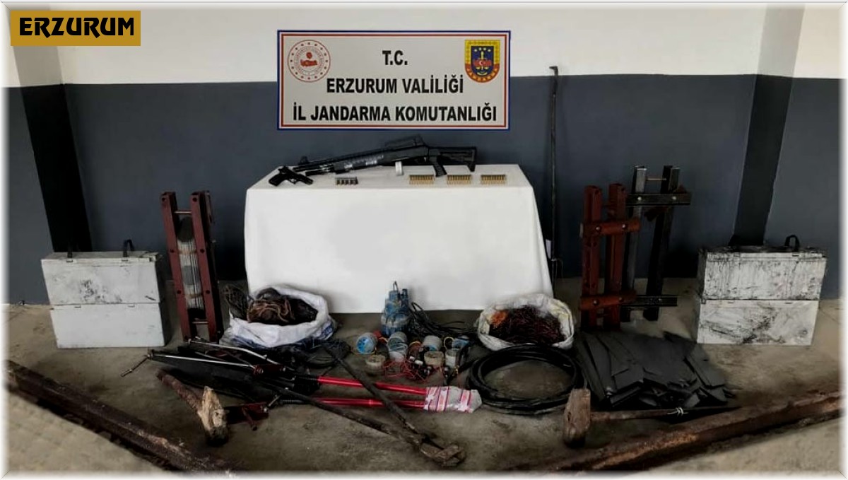 Jandarma ekiplerinden kablo hırsızlarına operasyon