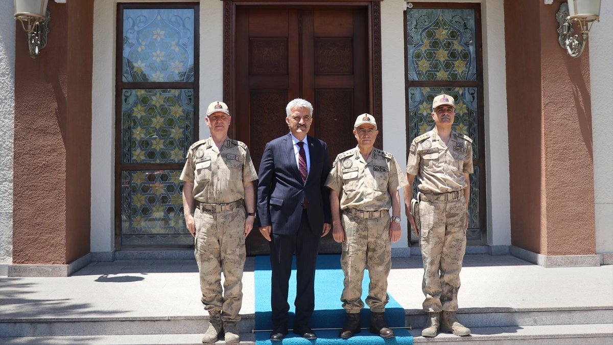 Jandarma Genel Komutanı Orgeneral Çetin Erzincan'da ziyaretlerde bulundu