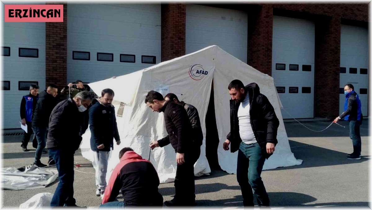 Jandarma personeline ve güvenlik korucularına çadır kurma eğitimi verildi