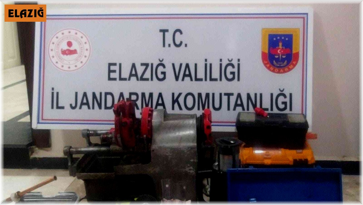 Jandarma tarafından suçüstü yapılan 5 hırsız, gözaltına alındı