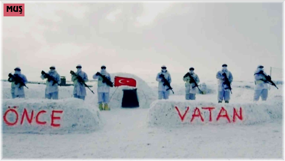 Jandarmadan dondurucu soğukta dosta güven düşmana korku mesajı