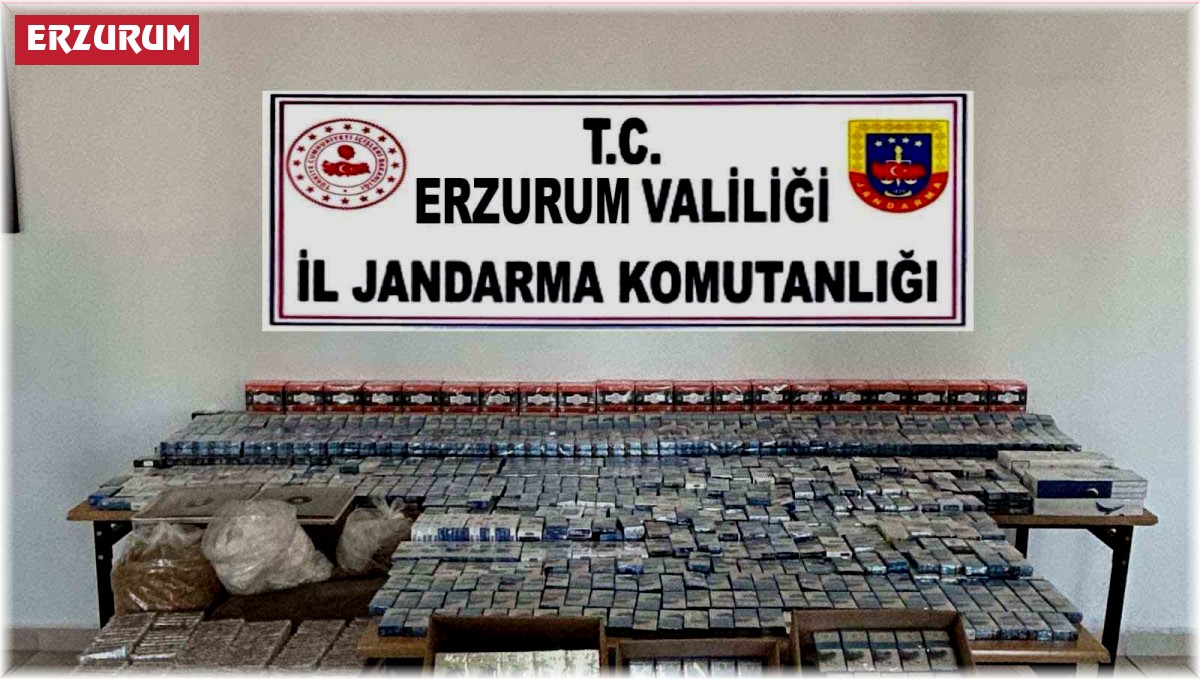 Jandarmadan kaçak sigara operasyonu