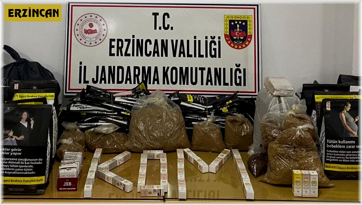 Jandarmadan kaçak sigara operasyonu