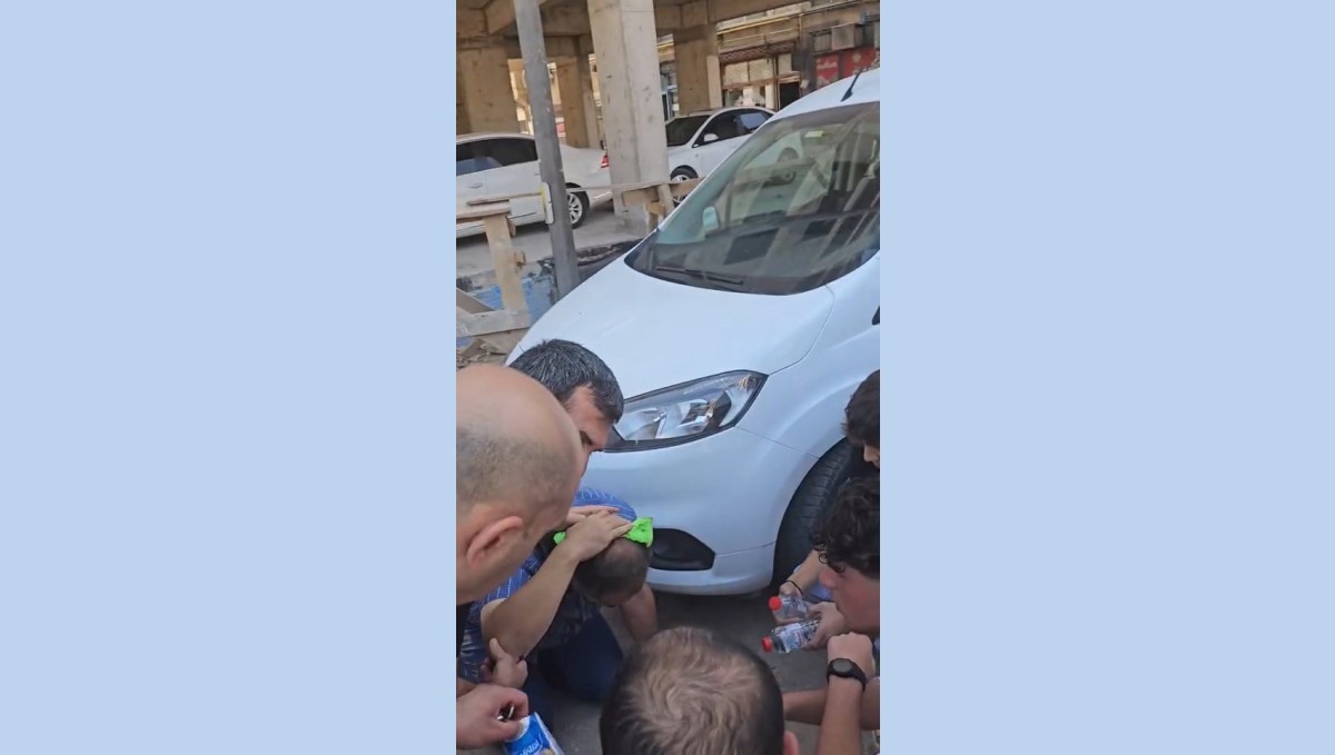 Kafasına inşaattan tuğla düşen şahıs yaralandı