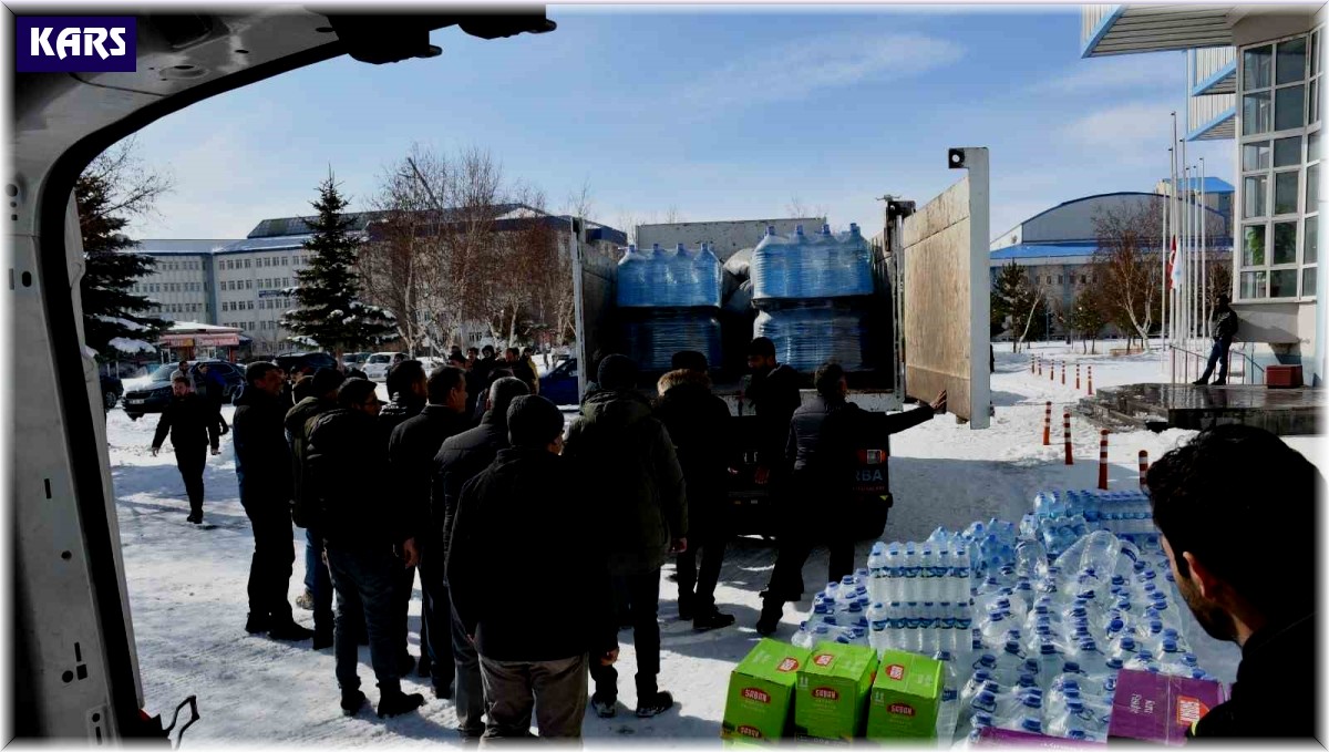 Kafkas Üniversitesi'nden yardım seferberliği