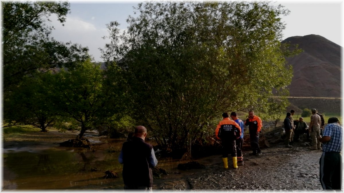 Kağızman'da sele kapılan kadın hayatını kaybetti